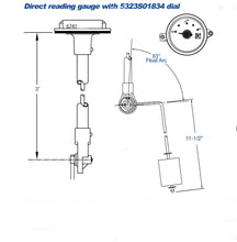 Rochester Gauges 6700 Series 5-Bolt Fuel Gauge for Gas or Diesel Fuel Tanks