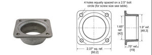 Rochester Gauges 0022-00008 2-1/2" Stamped Steel Adapter