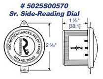 Rochester Gauges Side Read Dial Capsule 5025S00570