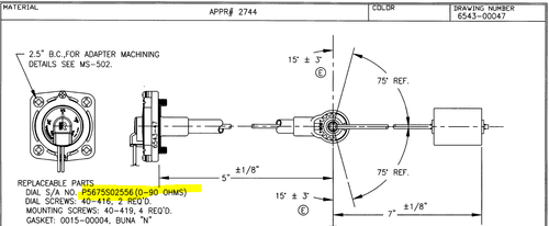 Rochester Gauges 6543-00047 | Spartan 0150-GG3-002