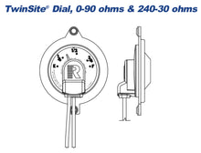 Rochester Gauges 6540-00090 TwinSite® Adjustable Gauge, 0-90 Ohms.