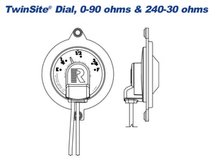 Rochester Gauges 6540-00252 TwinSite® Adjustable Gauge, 240-30 Ohms