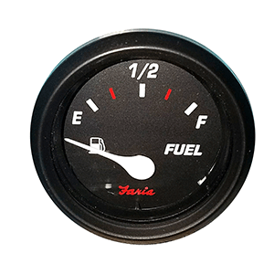 Professional 2" Fuel Level Gauge , 240-30 Ohms, Black/Red