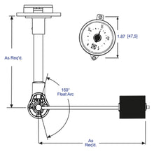 Rochester Gauges 6700 Series 5-Bolt Fuel Gauge for Gas or Diesel Fuel Tanks